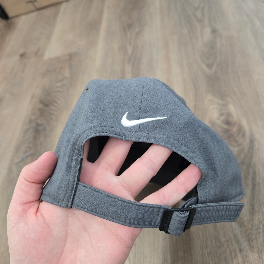 Nike Golf Cap Grey Swoosh Baseball Hat Adult Adjustable - Picture 3 of 5